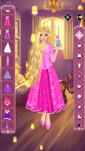 Golden princess dress up game screenshot 14