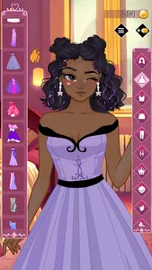 Golden princess dress up game screenshot 23