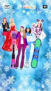 Winter time warm dress up game screenshot 0