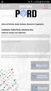 Alcaldía de Armenia PQRDS screenshot 2