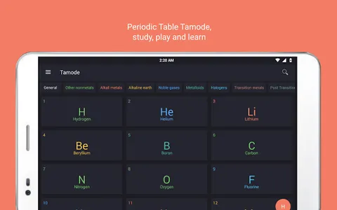 Periodic table Tamode screenshot 6