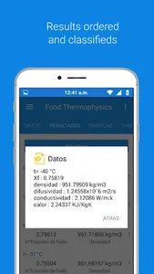 Thermophysical properties food screenshot 2