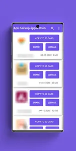Apk backup application screenshot 1