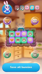 Rabbit tiles: mahjong puzzle screenshot 1