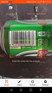 QR reader and barcode scanner) screenshot 0