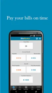 Bills Monitor &Manager screenshot 0