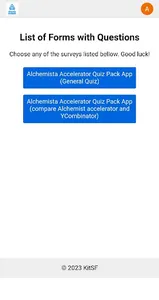 Alchemista Accelerator Quizzer screenshot 1