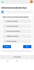 Alchemista Accelerator Quizzer screenshot 2