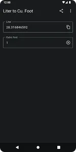 Liter to Cu. Foot | L to ft³ screenshot 3