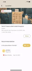 ILoveBlackPeople Safe Places screenshot 1