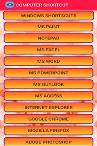 Computer Shortcuts Key screenshot 1