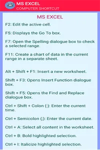 Computer Shortcuts Key screenshot 5
