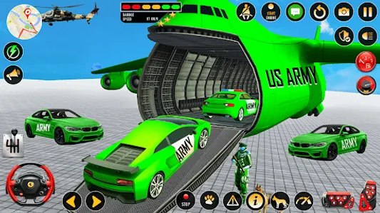 Army Car Transport Truck Sim screenshot 18