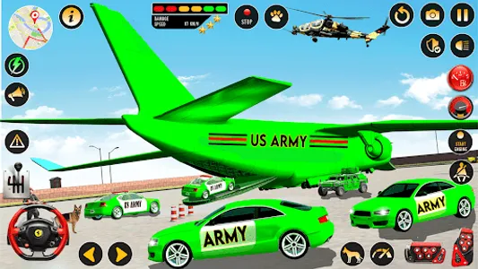 Army Car Transport Truck Sim screenshot 19