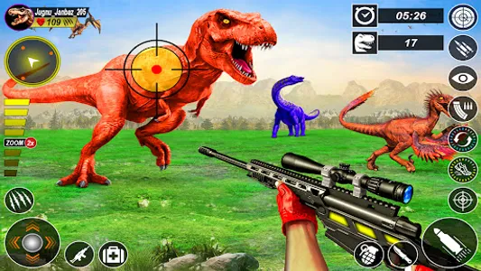 Wild dinosaur Hunting Zoo Game screenshot 12