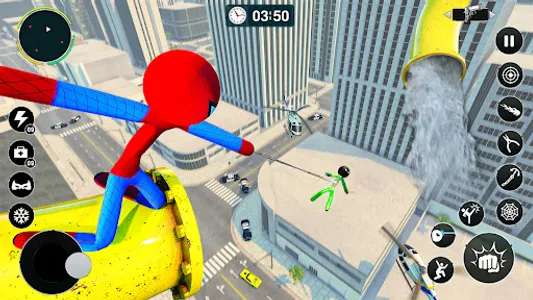 Flying Spider Rope Hero Games screenshot 23