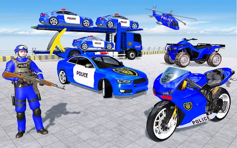 Police Car Transport Games screenshot 12