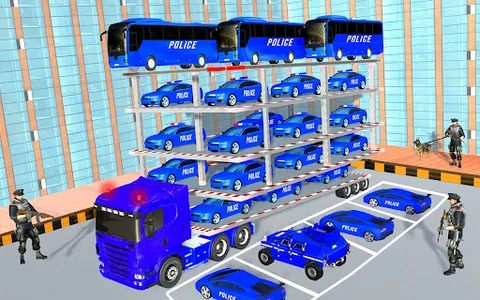 Police Car Transport Games screenshot 18