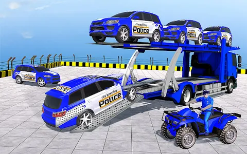 Police Car Transport Games screenshot 21