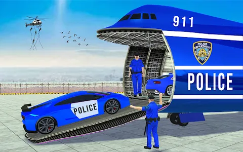 Police Car Transport Games screenshot 23