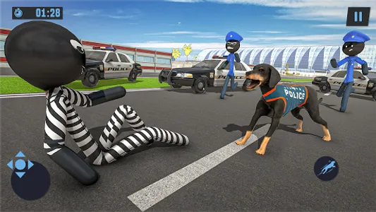 Stickman Police Dog Chase screenshot 5