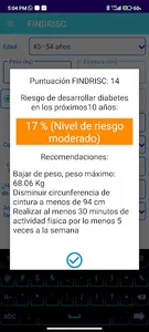 FINDRISC screenshot 2