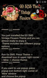 GOSMS PRO THEME VINTAGE FLOWER screenshot 6