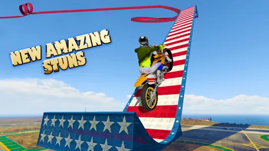 Stunt Bike Race Moto Drive 3D screenshot 1