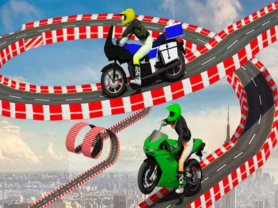 Stunt Bike Race Moto Drive 3D screenshot 11