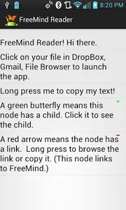 FreeMind Reader screenshot 0