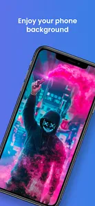 Wallcraft Cute Neon Wallpaper screenshot 3