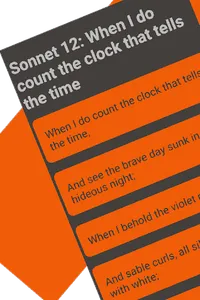 Shakespeare Sonnets poem screenshot 3