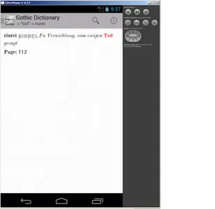 Streitberg's Gothic Dictionary screenshot 3