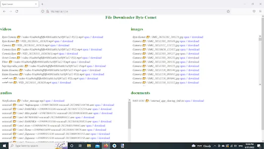 Comet : send file to Computer screenshot 13
