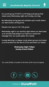 Southwinds Baptist Church screenshot 1