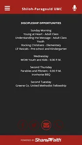Shiloh-Paragould UMC screenshot 2