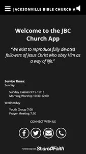 Jacksonville Bible Church App screenshot 0