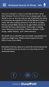 Richland Church of Christ - WA screenshot 1
