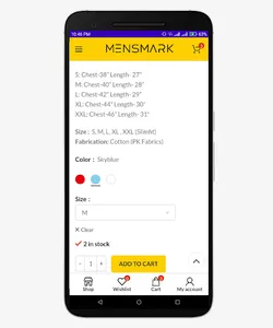 MENSMARK - THE CLOTHING OUTLET screenshot 5