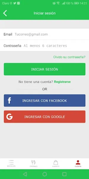 ShemoGo Pedidos de Comida, Sup screenshot 3