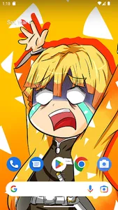 Demon Slayer Zenitsu Wallpaper screenshot 1