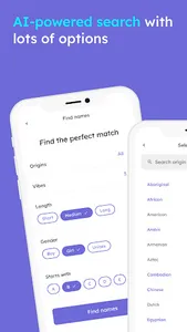 bebe - AI powered baby name screenshot 1