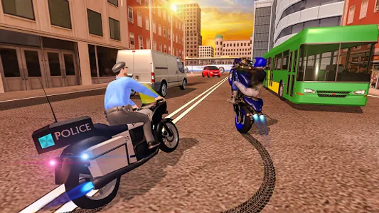 Police Motor Bike 3D Game 2023 screenshot 10