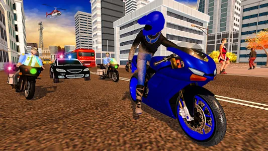 Police Motor Bike 3D Game 2023 screenshot 4