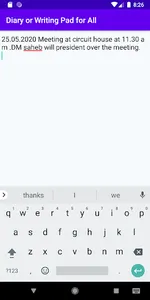 Diary or Writing Pad screenshot 2