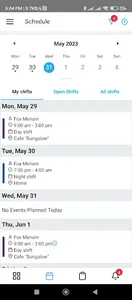 Shifton work scheduling screenshot 2