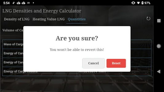 LNG Densities and Energy Calcu screenshot 4