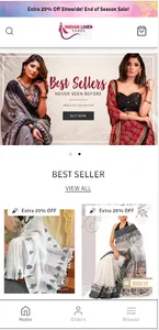 Indian Linen Saree screenshot 0