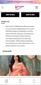 Indian Linen Saree screenshot 3