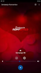 Sertanejo Romântico Web Rádio screenshot 0